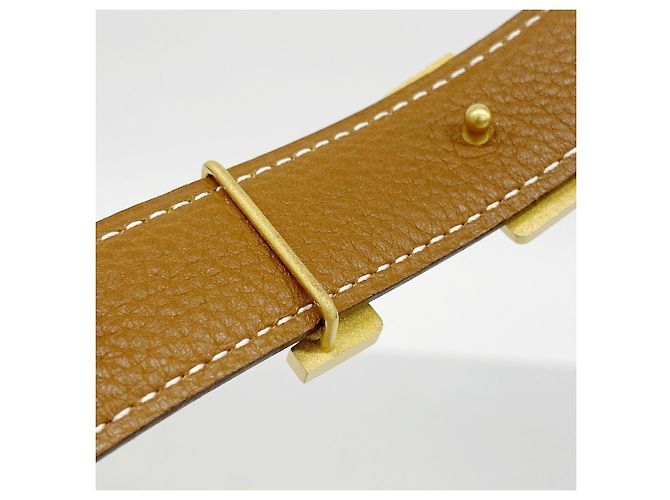 Cintura Constance Hermès in Nero e Oro D'oro - vista 7