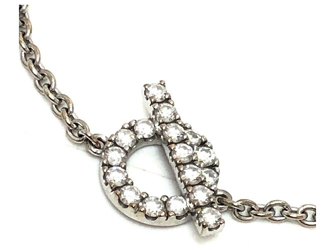 Hermès Bracciale charm in oro bianco 18K con diamanti Hermes Finesse Argento - vista 3