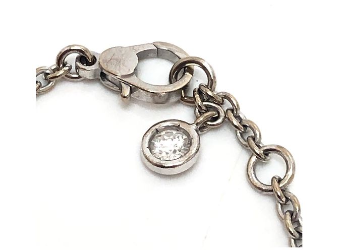 Hermès Bracciale charm in oro bianco 18K con diamanti Hermes Finesse Argento - vista 4