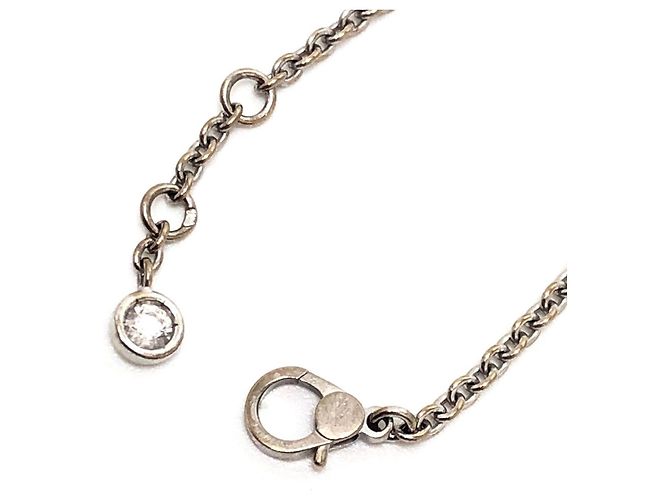 Hermès Bracciale charm in oro bianco 18K con diamanti Hermes Finesse Argento - vista 8