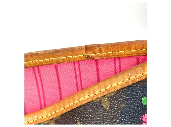 Borsa a Spalla Neverfull MM Monogramma Rosa Louis Vuitton Marrone - vista 16