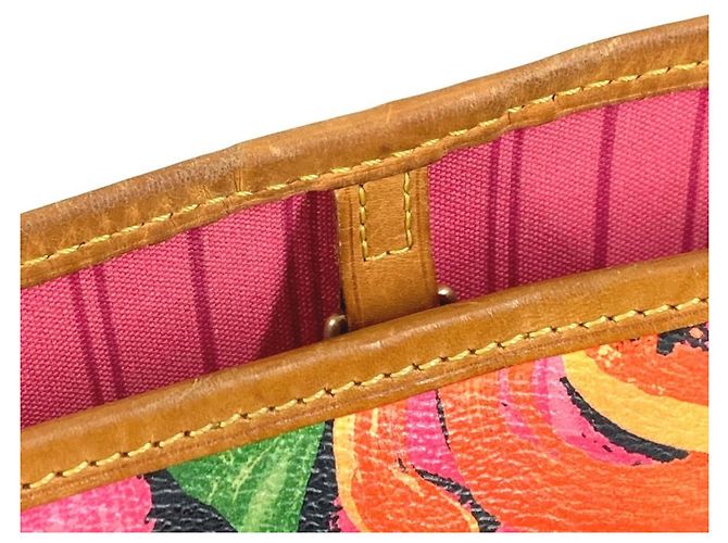 Borsa a Spalla Neverfull MM Monogramma Rosa Louis Vuitton Marrone - vista 17