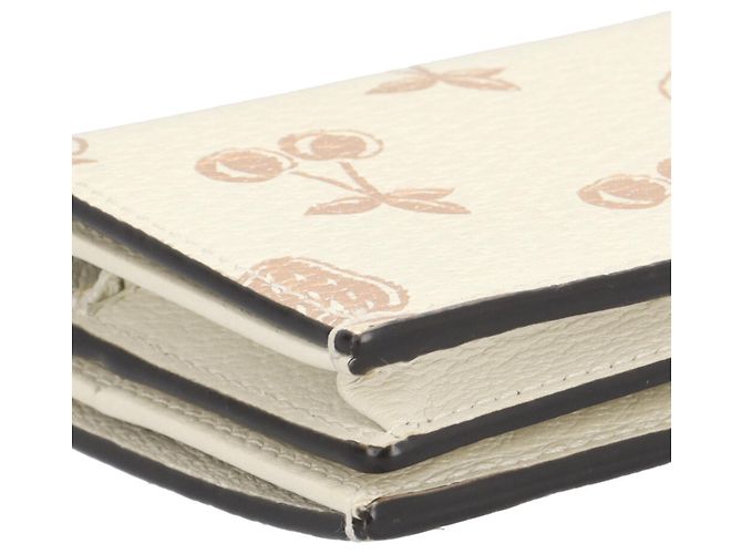 Pequeño monedero Double G con estampado de frutas Gucci Blanco Crudo - vista 10