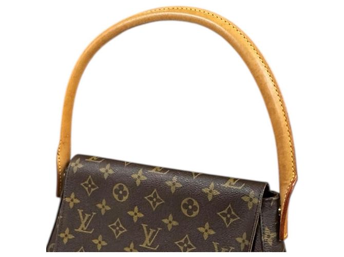 Borsa a mano Mini Looping Monogram Louis Vuitton Marrone - vista 9
