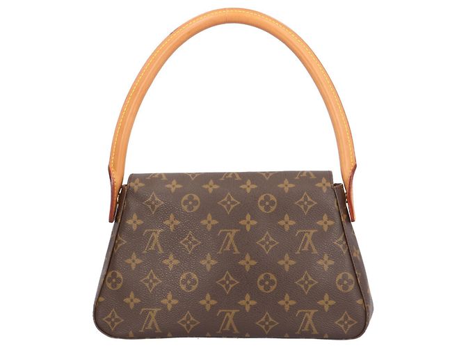 Borsa a mano Mini Looping Monogram Louis Vuitton Marrone - vista 3