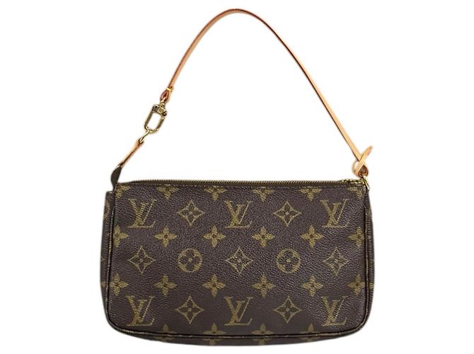 Borsa Pochette Accessoires Monogram Louis Vuitton Marrone - vista 3