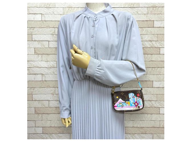 Mini Pochette Accessoires Vivienne Louis Vuitton Marrone - vista 2