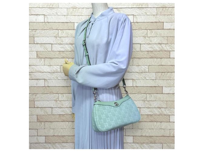 Borsa a Spalla Piccola Ophidia di Gucci Verde - vista 2