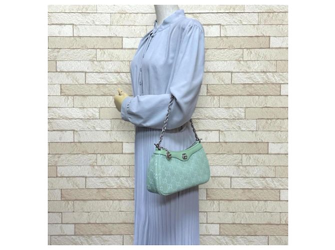 Borsa a Spalla Piccola Ophidia di Gucci Verde - vista 3