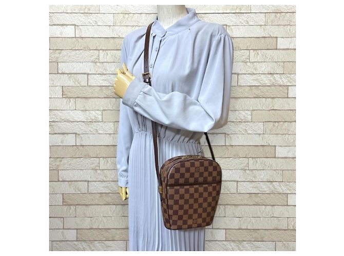 Bolso de Hombro Damier Ipanema PM Louis Vuitton Castaño - vista 2