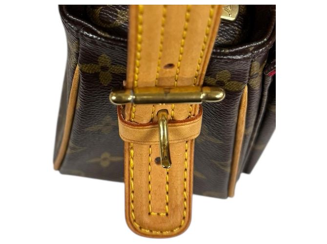 Borsa a Spalla Monogram Vivacite MM di Louis Vuitton Marrone - vista 14