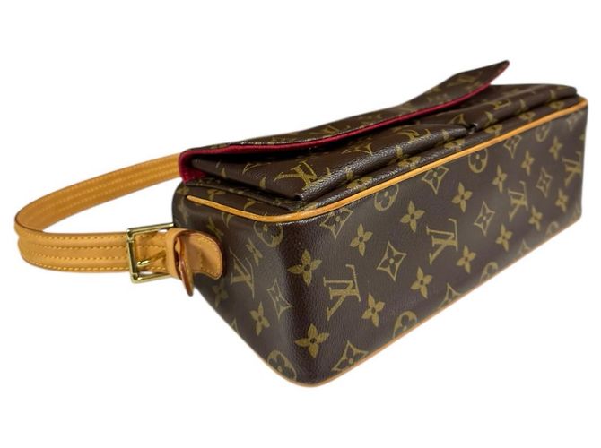 Borsa a Spalla Monogram Vivacite MM di Louis Vuitton Marrone - vista 6