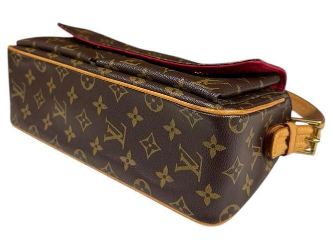 Borsa a Spalla Monogram Vivacite MM di Louis Vuitton Marrone - vista 7