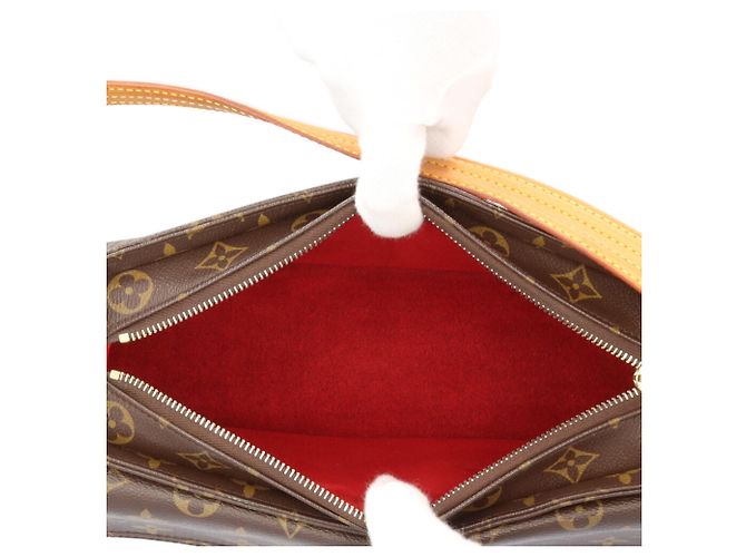 Borsa a Spalla Monogram Vivacite MM di Louis Vuitton Marrone - vista 8