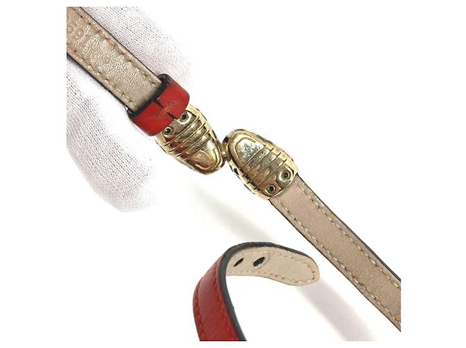 Bulgari Bracciale in pelle rossa Bvlgari Rosso - vista 5