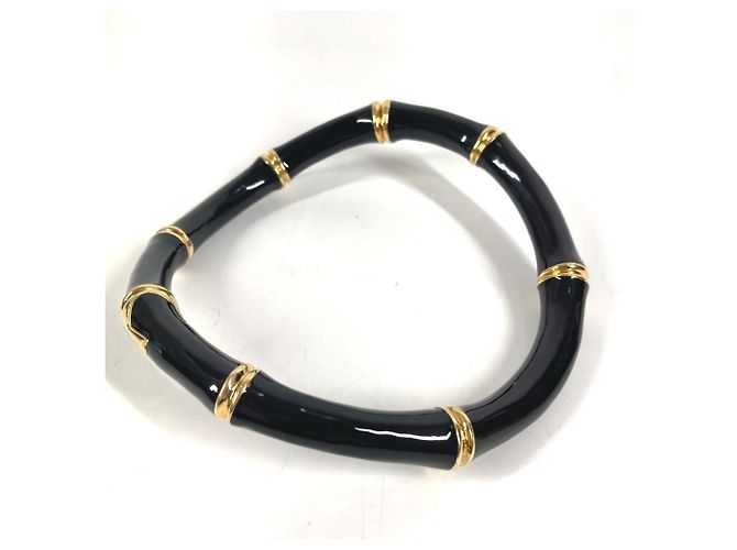 Collana choker con logo Bamboo Gucci 830377 Nero D'oro - vista 5