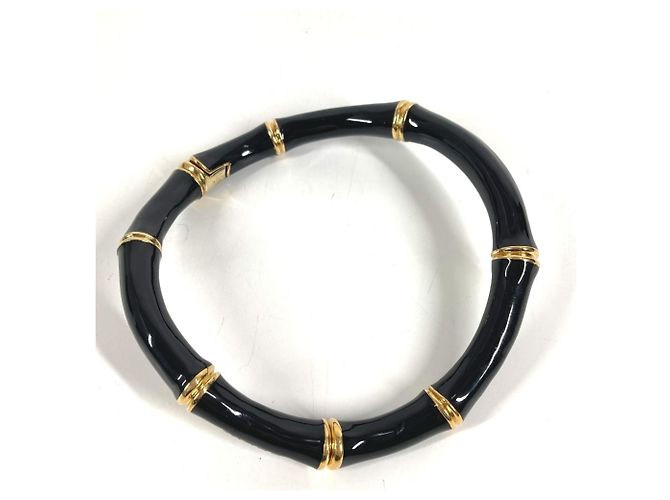 Collana choker con logo Bamboo Gucci 830377 Nero D'oro - vista 6