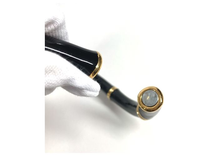 Collana choker con logo Bamboo Gucci 830377 Nero D'oro - vista 8