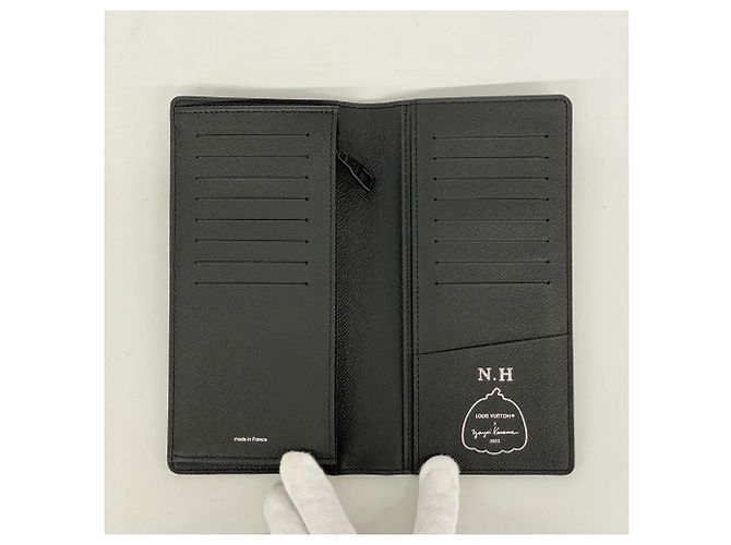 Portafoglio Lungo Brazza Monogram Eclipse Louis Vuitton Nero - vista 3