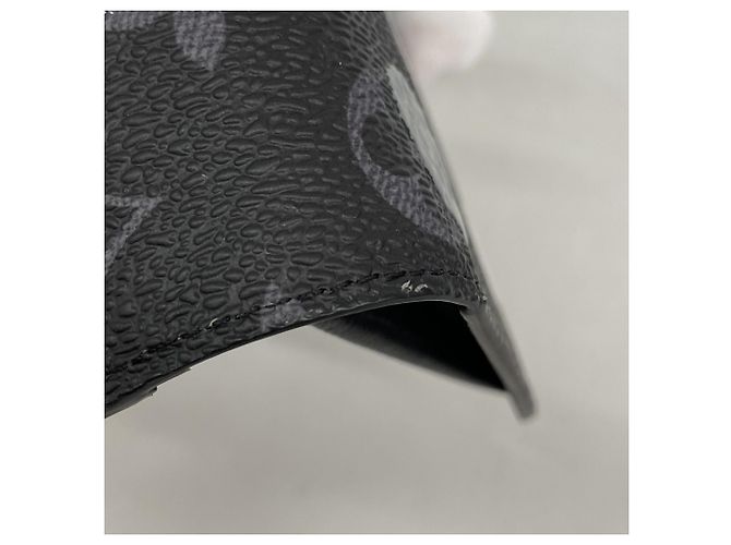 Portafoglio Lungo Brazza Monogram Eclipse Louis Vuitton Nero - vista 5