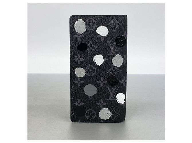 Portafoglio Lungo Brazza Monogram Eclipse Louis Vuitton Nero - vista 6