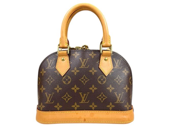 Borsa a Spalla Alma BB Monogramma Louis Vuitton Marrone - vista 3