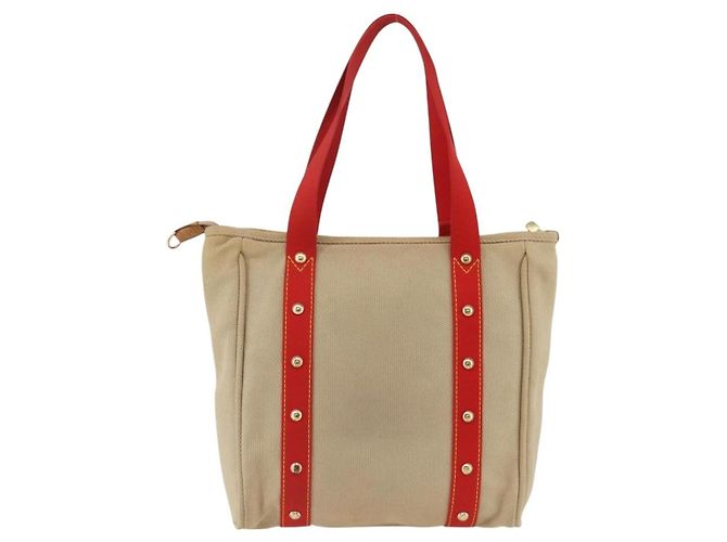 Louis Vuitton Antigua Tote aus Canvas MM Beige - Ansicht 2