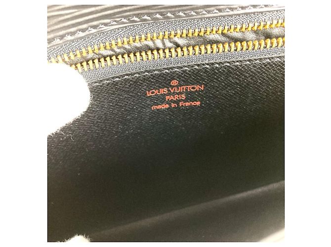 Borsa Clutch Dragonne Pochette Sellier Epi Louis Vuitton Nero - vista 17