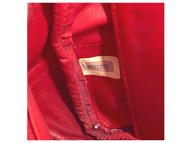 Borsa Vintage Chanel Logo CC Coco Mark Rosso - vista 15