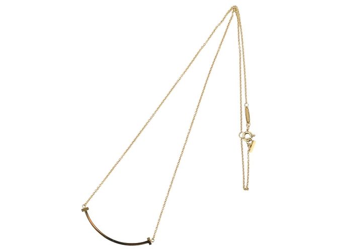 Collana T Smile Small in oro giallo 18K di Tiffany & Co. D'oro - vista 10