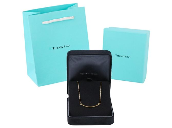 Collana T Smile Small in oro giallo 18K di Tiffany & Co. D'oro - vista 11