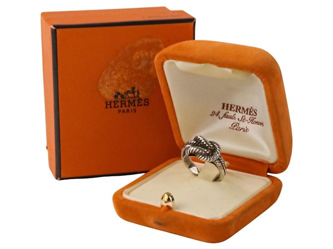 Ring Bague en argent 925 Audienne d'Hermès Argenté - vue 13