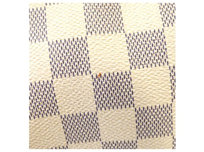 Borsa a Spalla Louis Vuitton Damier Azur Evora MM Blu - vista 4