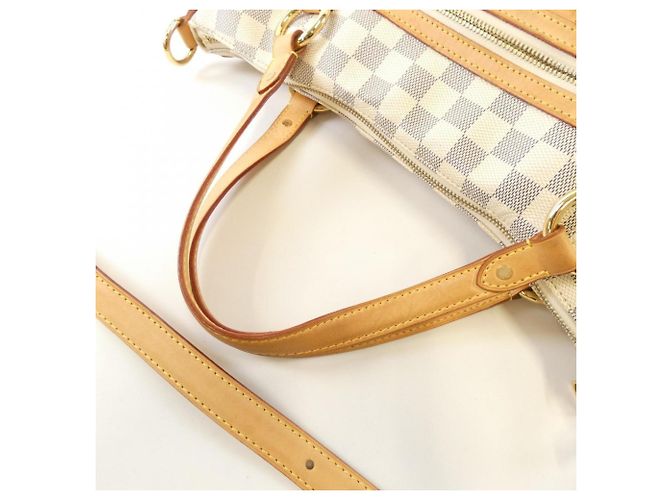 Borsa a Spalla Louis Vuitton Damier Azur Evora MM Blu - vista 6