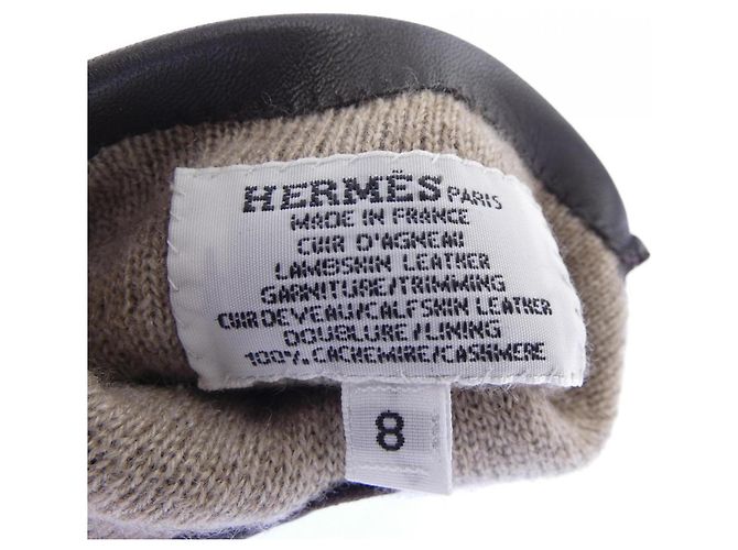 Guanti Caldi Marroni Hermès Marrone - vista 3