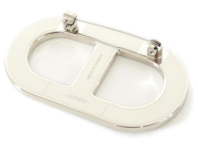 Spilla Chaine d'Ancre Hermès Argento Blu Blu navy - vista 2