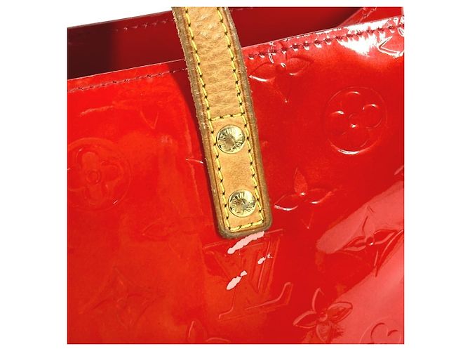 Borsa Tote PM in Monogram Vernis Louis Vuitton Rosso - vista 11