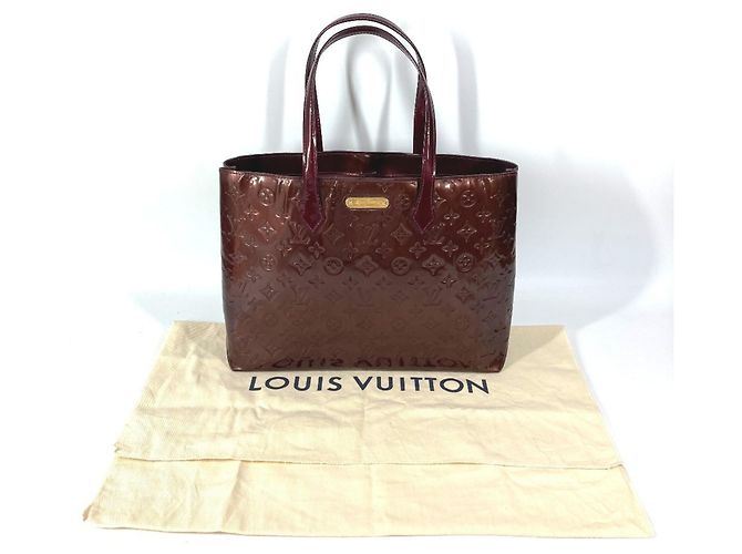 Louis Vuitton Monogram Vernis Wilshire MM Tasche Lila - Ansicht 18