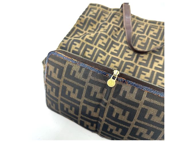 Borsa Eco-Zucca Fendi e Borsa Tote Marrone - vista 11