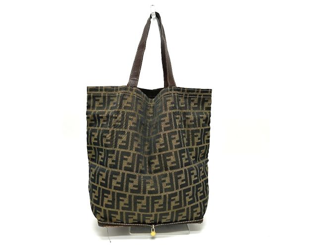 Borsa Eco-Zucca Fendi e Borsa Tote Marrone - vista 2