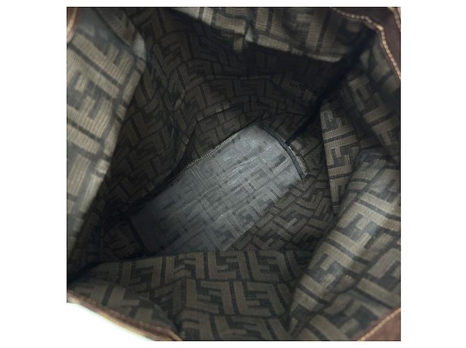 Borsa Eco-Zucca Fendi e Borsa Tote Marrone - vista 8