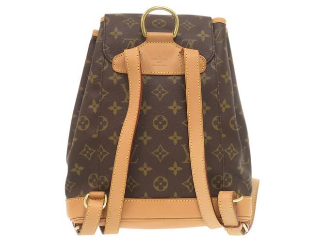 Zaino Montsouris MM Monogram Louis Vuitton Marrone Monogramma - vista 2