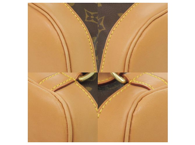 Zaino Montsouris MM Monogram Louis Vuitton Marrone Monogramma - vista 4