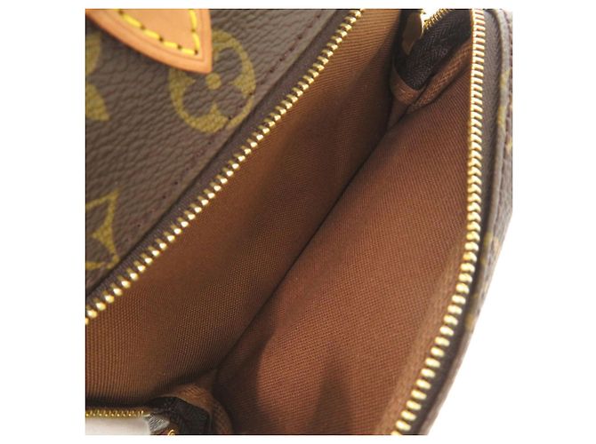 Zaino Montsouris MM Monogram Louis Vuitton Marrone Monogramma - vista 7