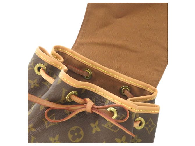 Zaino Montsouris MM Monogram Louis Vuitton Marrone Monogramma - vista 8