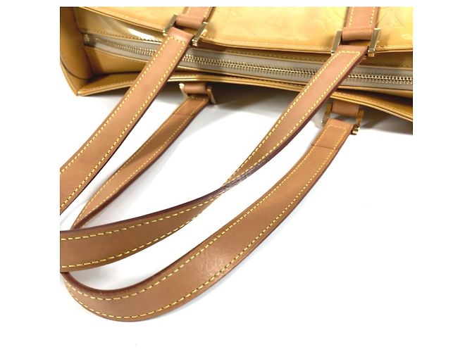 Louis Vuitton Monogram Vernis Columbus Tote Bag Beige - Ansicht 9