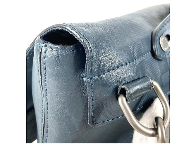 Borsa Tote Loft Damier Infini Louis Vuitton Blu navy - vista 10