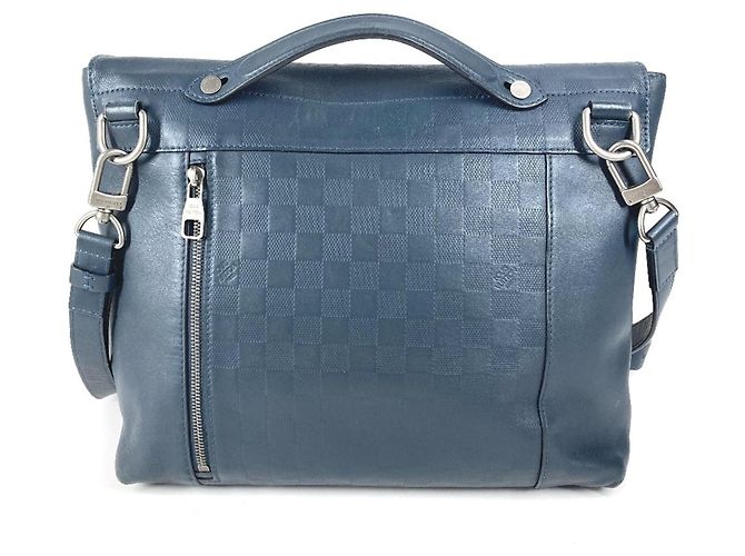 Borsa Tote Loft Damier Infini Louis Vuitton Blu navy - vista 2