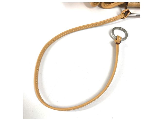 Borsa a spalla con cordino e logo perforato H di Hermès Beige Giallo - vista 17