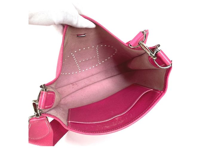 Bolsa Hermès Evelyne 1 PM em Rosa Tyrien - vista 10